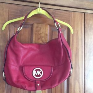 Michael Kors red shoulder bag